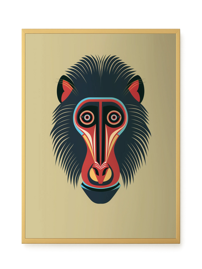 Tribal Artistic Mask Canvas Wall Art