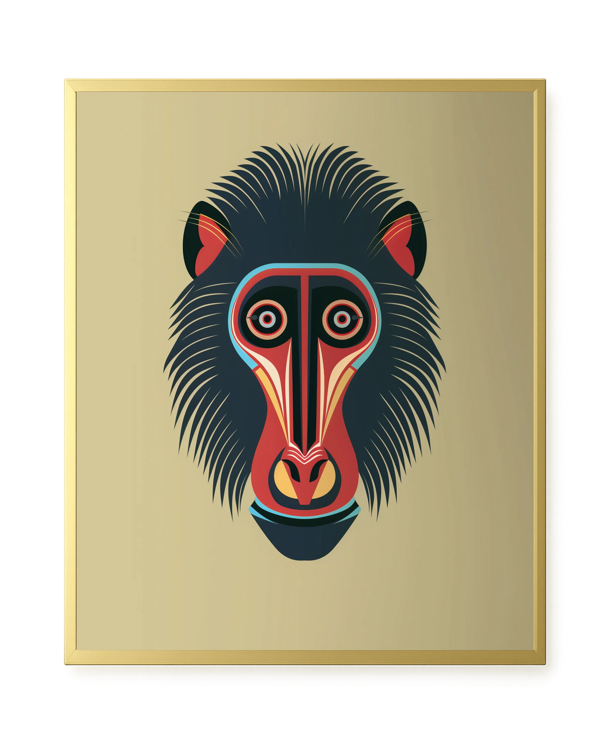 Tribal Artistic Mask Canvas Wall Art