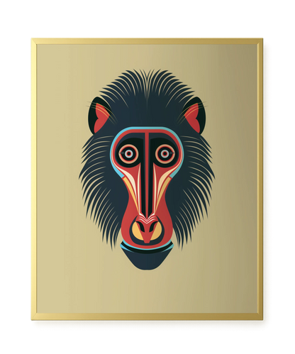 Tribal Artistic Mask Canvas Wall Art