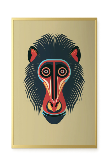 Tribal Artistic Mask Canvas Wall Art