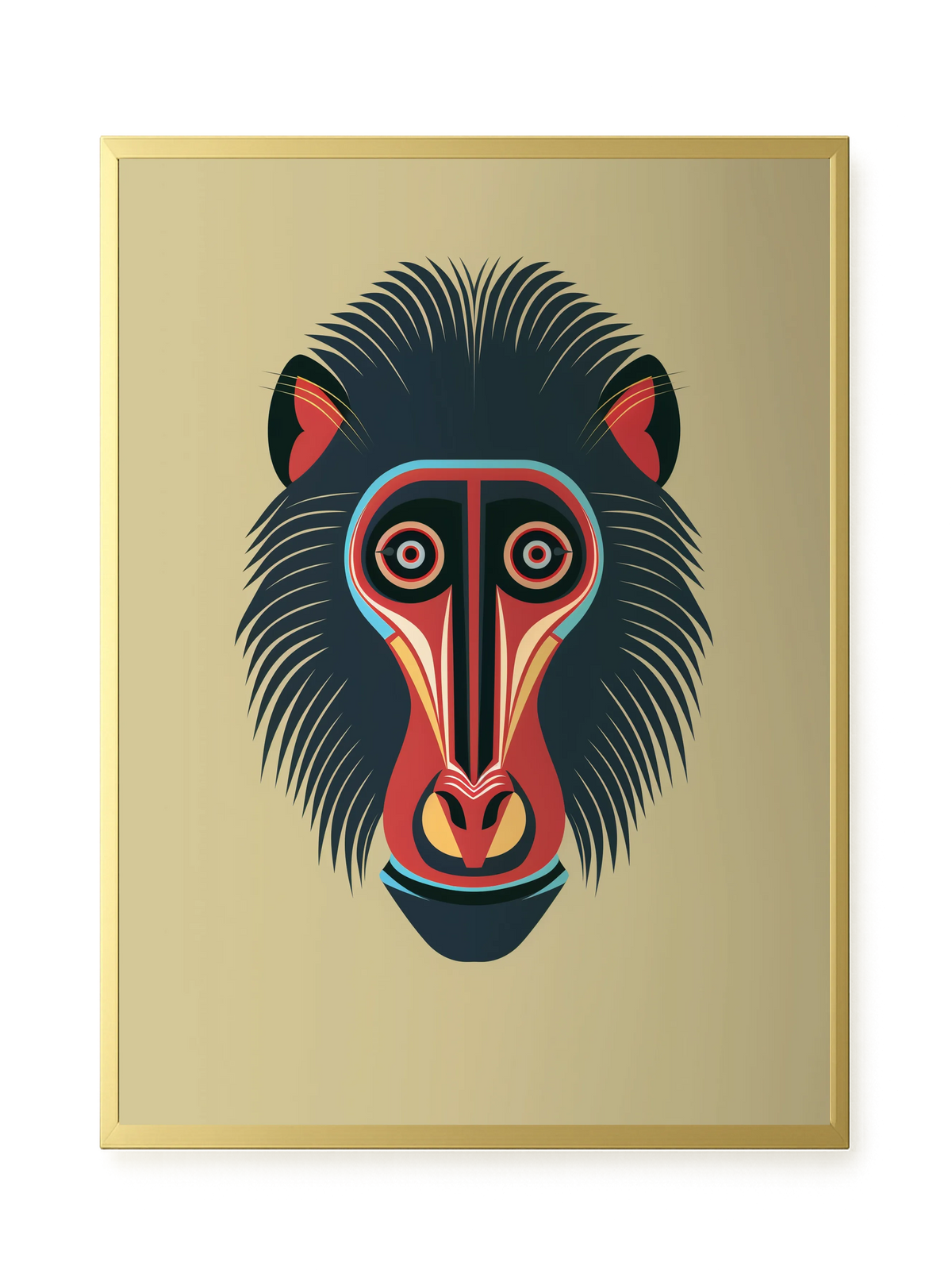 Tribal Artistic Mask Canvas Wall Art