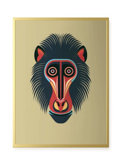 Tribal Artistic Mask Canvas Wall Art