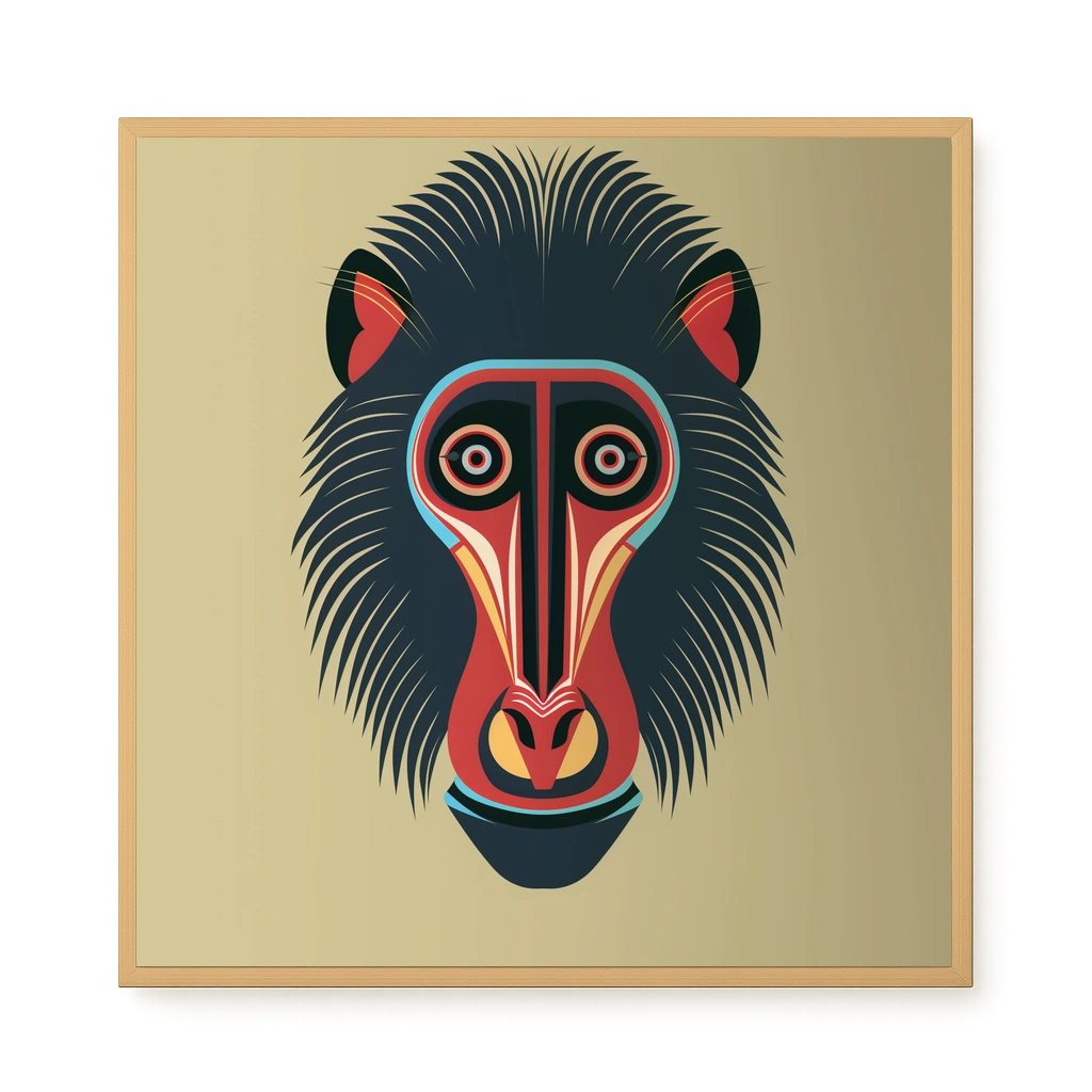 Tribal Artistic Mask Canvas Wall Art