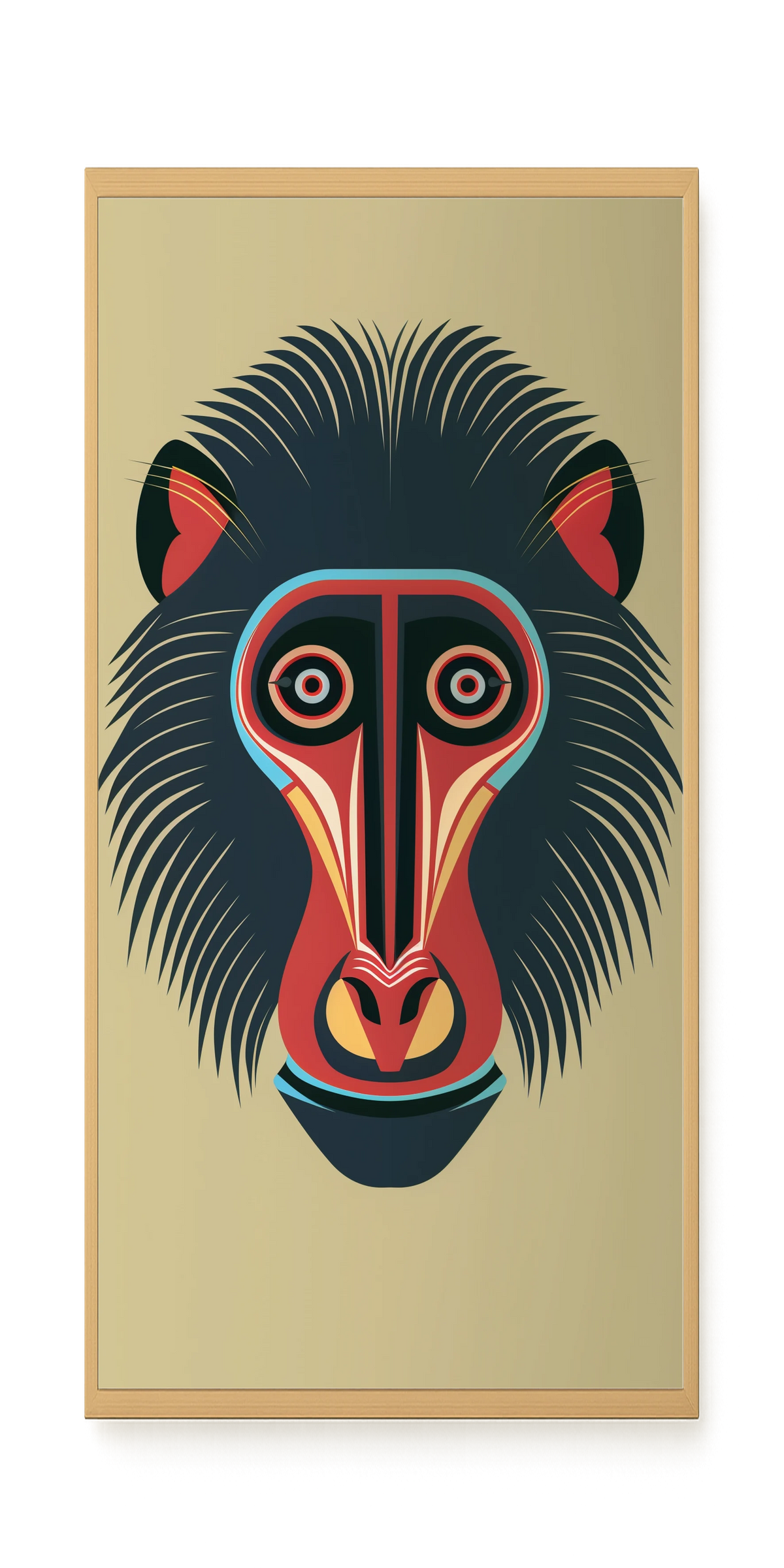 Tribal Artistic Mask Canvas Wall Art