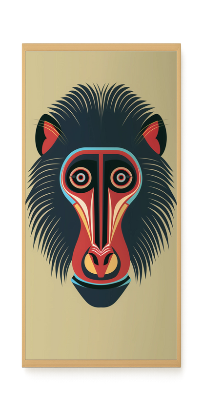 Tribal Artistic Mask Canvas Wall Art