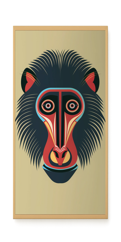 Tribal Artistic Mask Canvas Wall Art