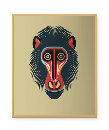 Tribal Artistic Mask Canvas Wall Art