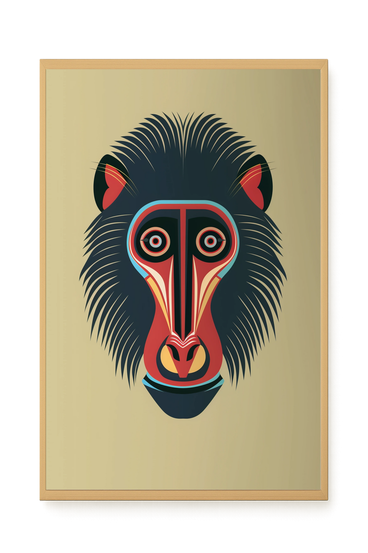 Tribal Artistic Mask Canvas Wall Art