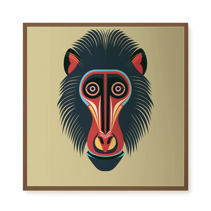 Tribal Artistic Mask Canvas Wall Art