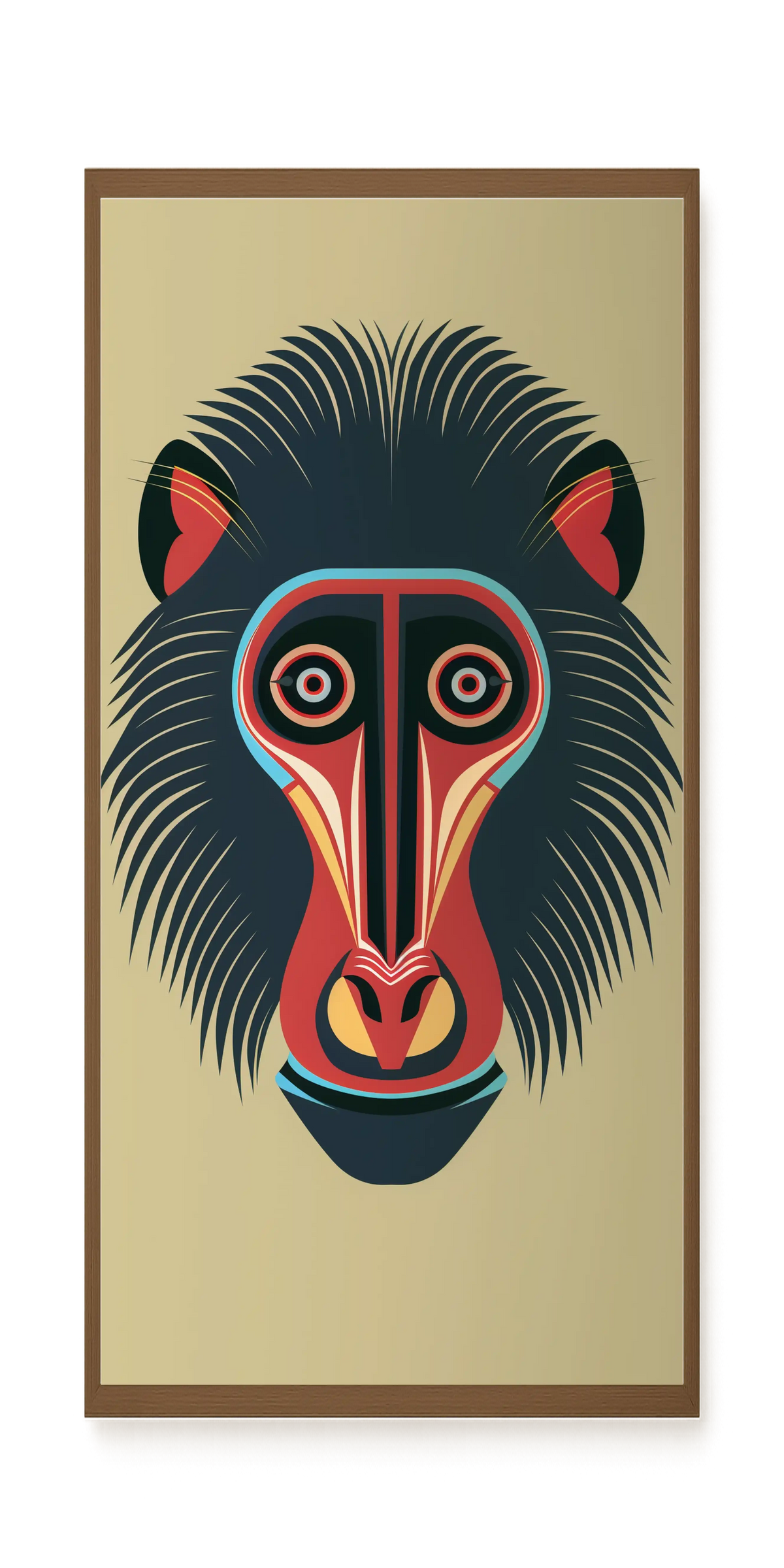 Tribal Artistic Mask Canvas Wall Art