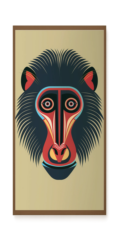 Tribal Artistic Mask Canvas Wall Art