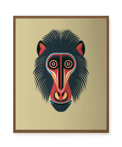 Tribal Artistic Mask Canvas Wall Art