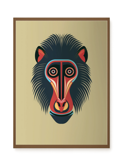 Tribal Artistic Mask Canvas Wall Art