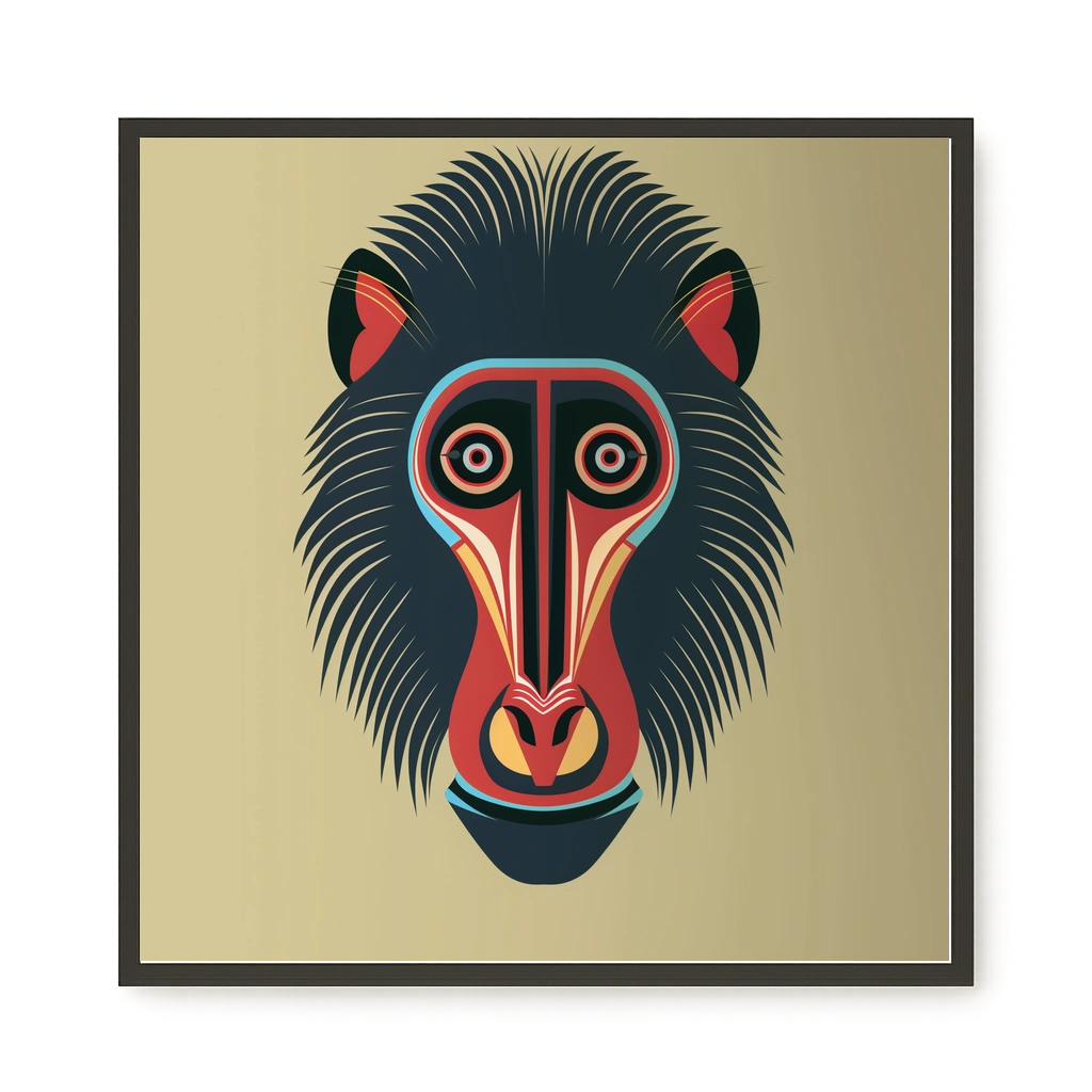 Tribal Artistic Mask Canvas Wall Art