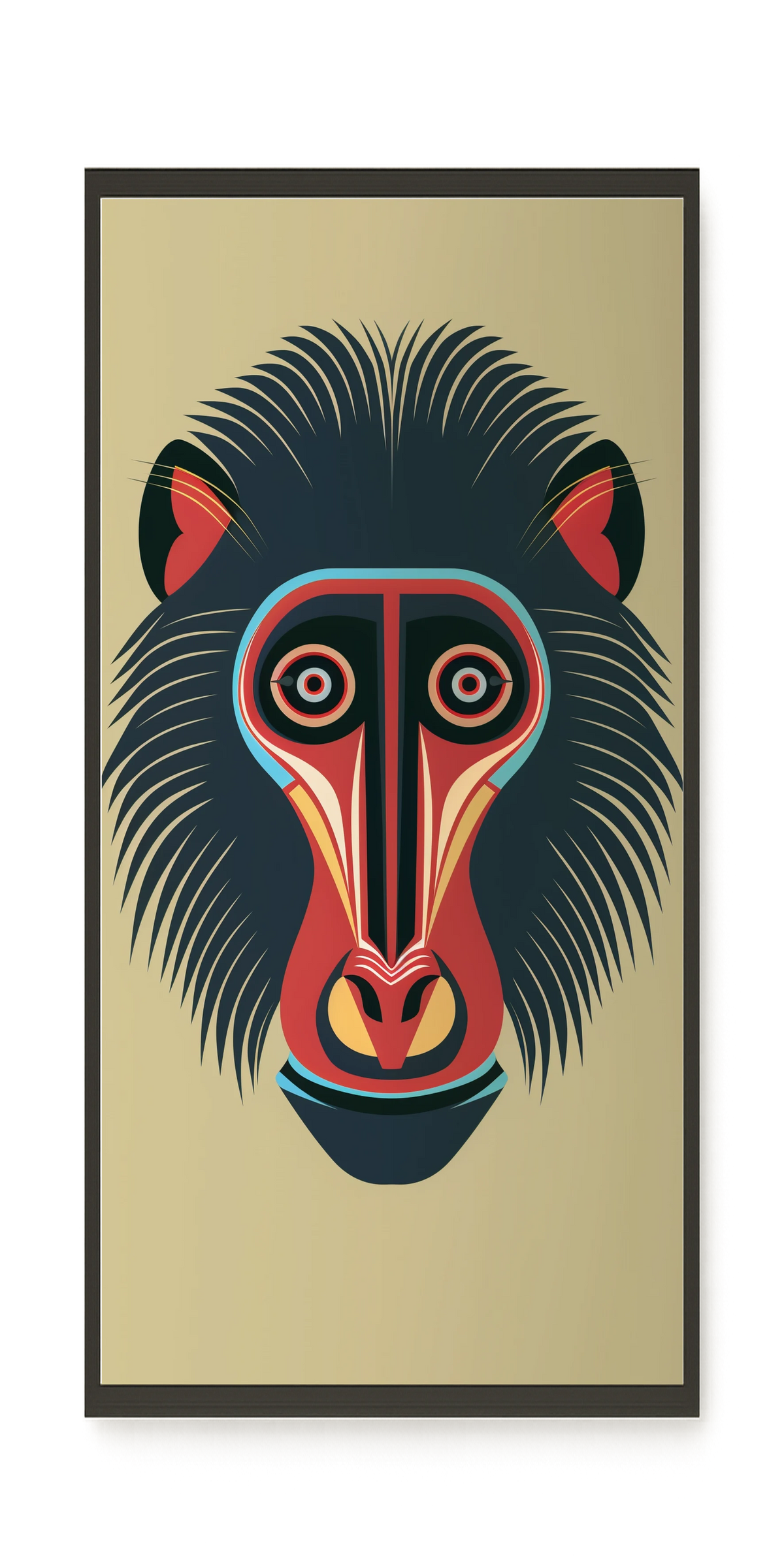 Tribal Artistic Mask Canvas Wall Art