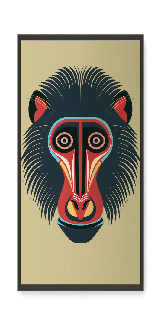 Tribal Artistic Mask Canvas Wall Art