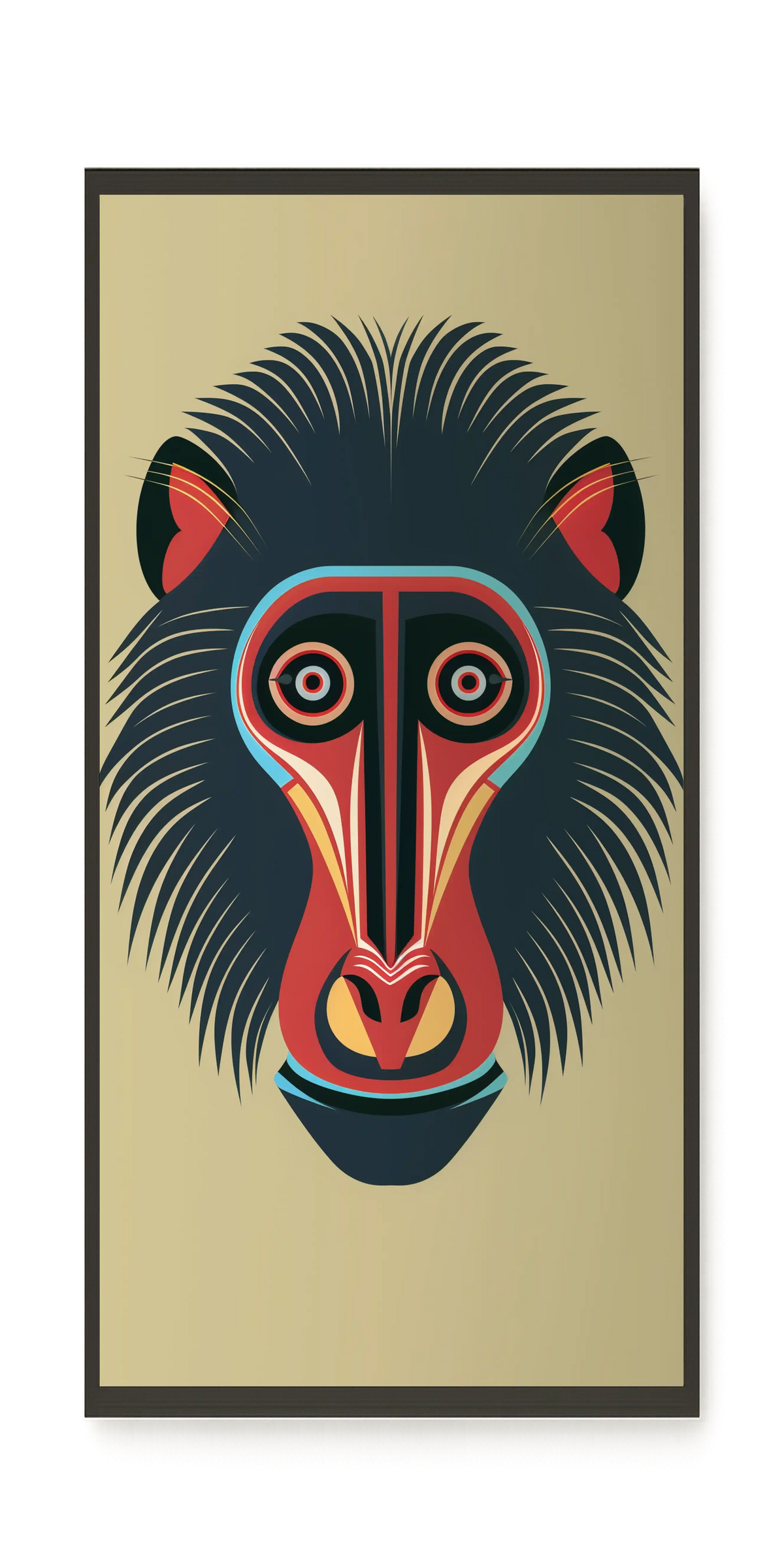 Tribal Artistic Mask Canvas Wall Art