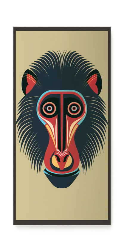 Tribal Artistic Mask Canvas Wall Art