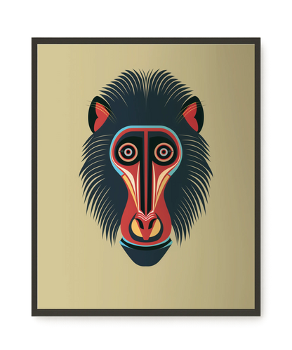 Tribal Artistic Mask Canvas Wall Art