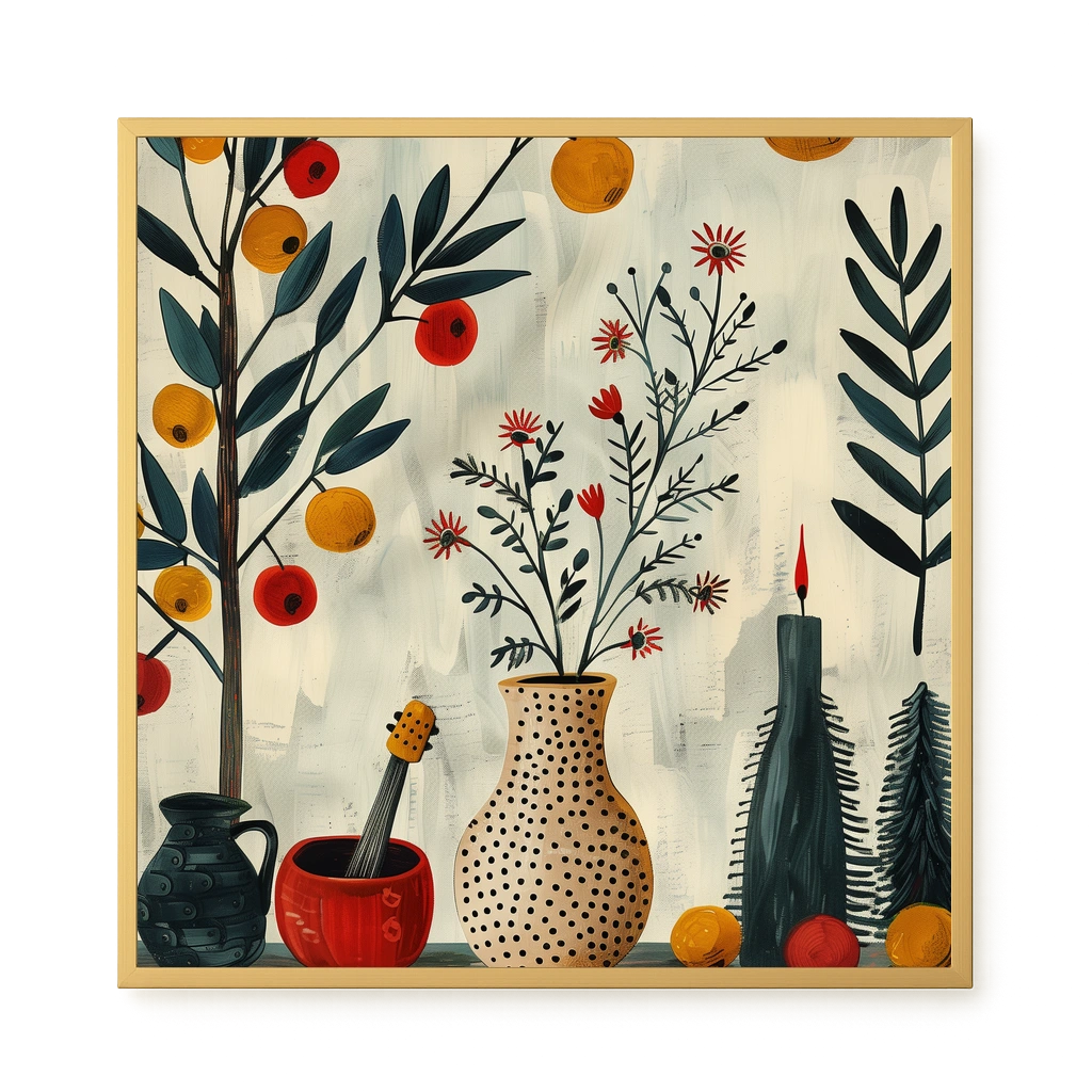 Artistic Still Life Canvas Print