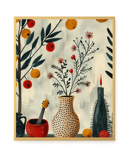 Artistic Still Life Canvas Print