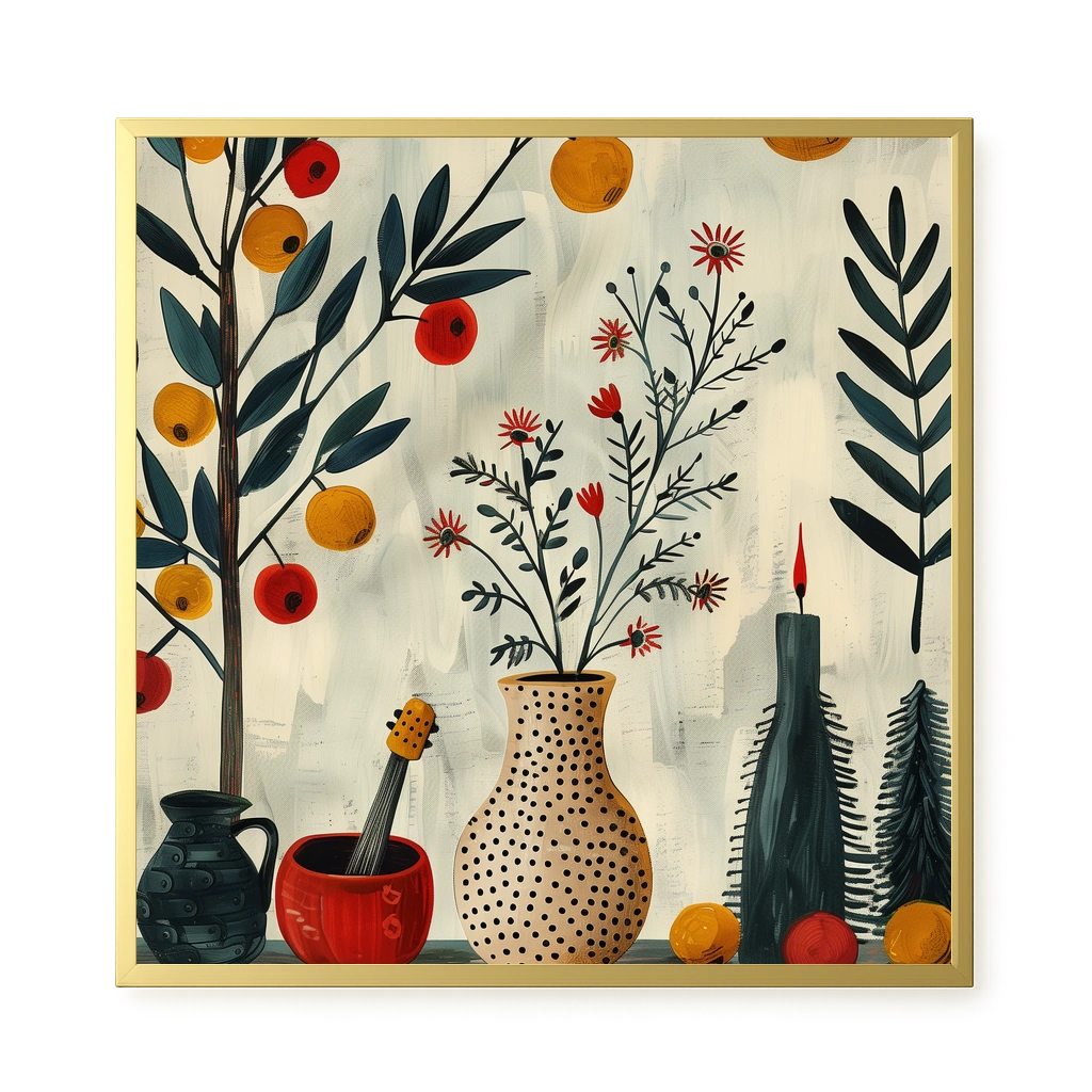 Artistic Still Life Canvas Print