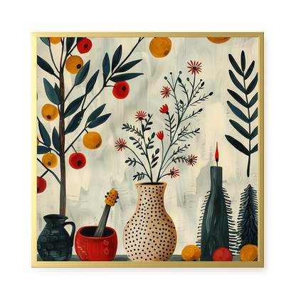 Artistic Still Life Canvas Print