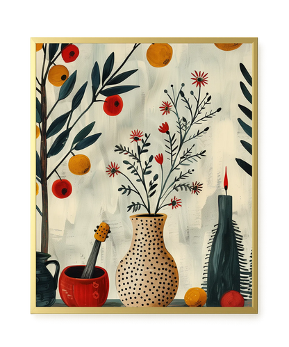 Artistic Still Life Canvas Print