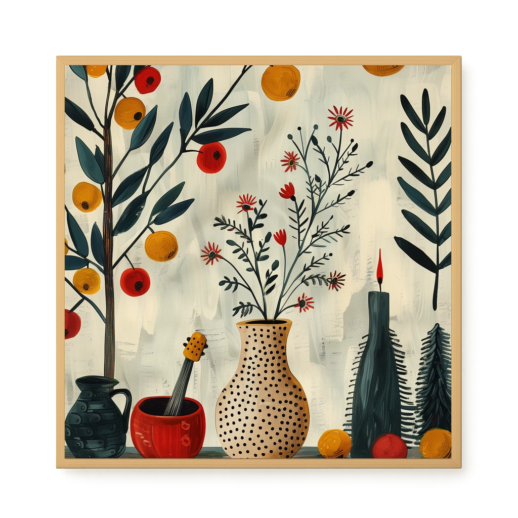 Artistic Still Life Canvas Print