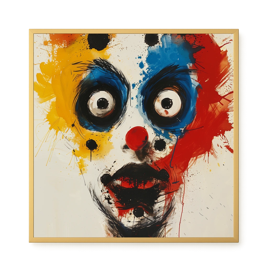Expressive Abstract Face Canvas Print