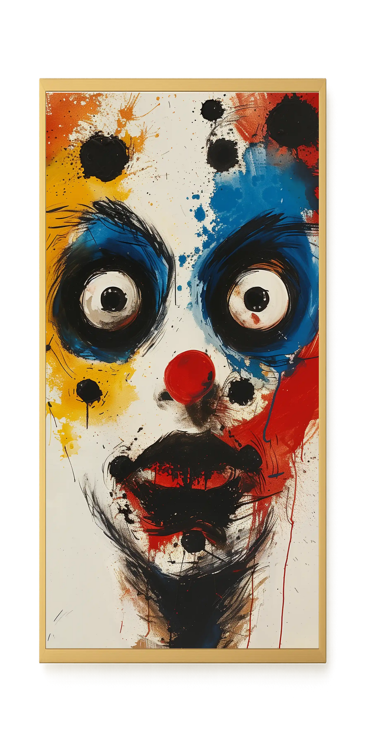 Expressive Abstract Face Canvas Print