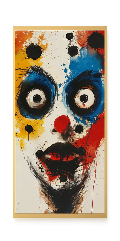 Expressive Abstract Face Canvas Print