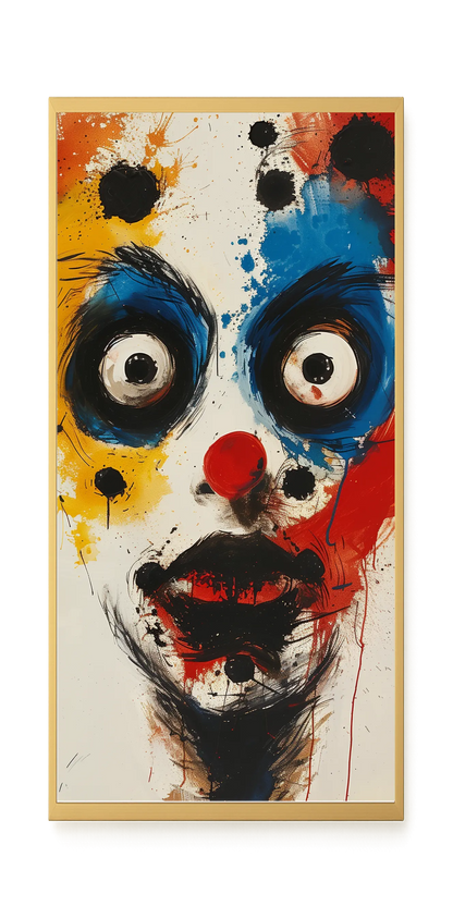 Expressive Abstract Face Canvas Print