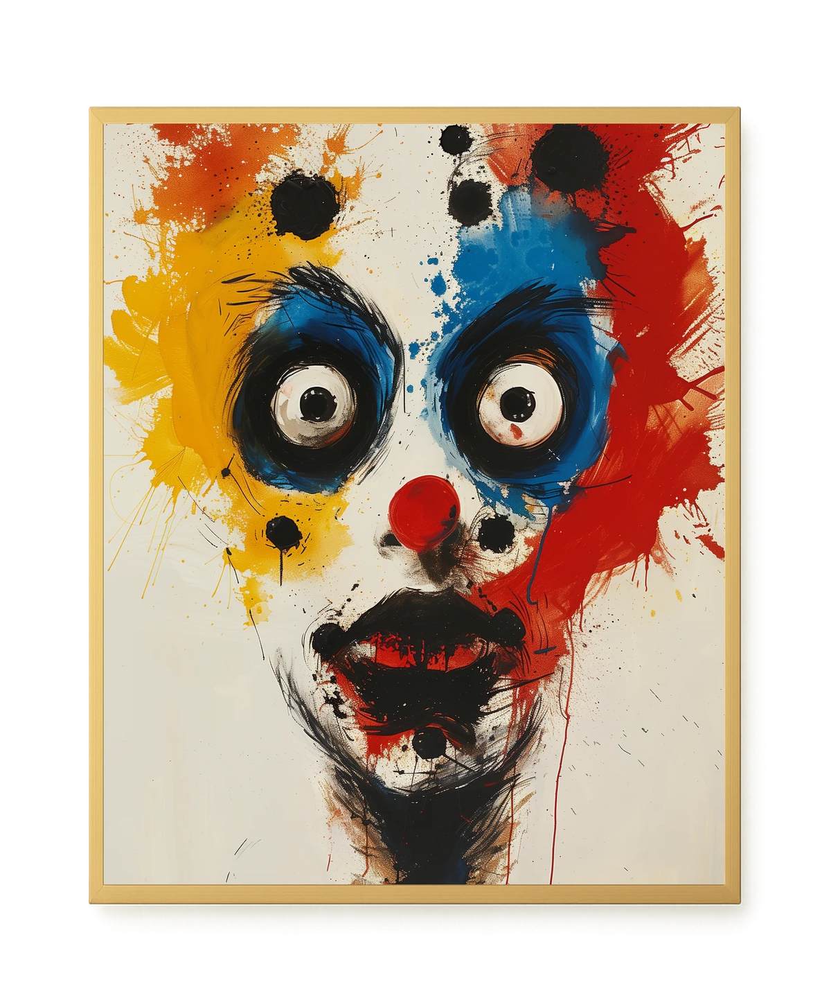 Expressive Abstract Face Canvas Print