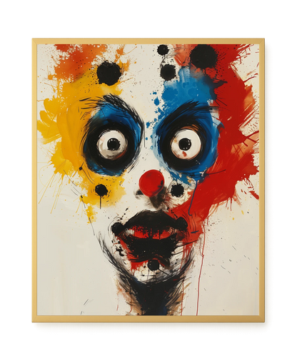 Expressive Abstract Face Canvas Print