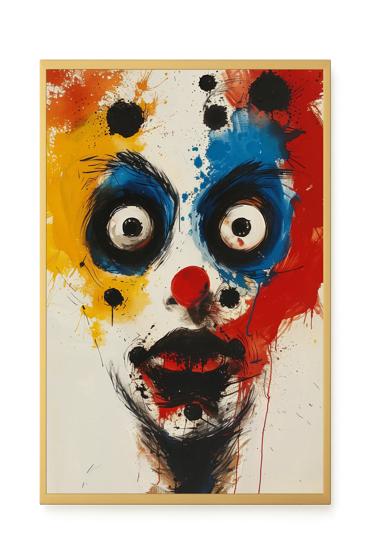 Expressive Abstract Face Canvas Print