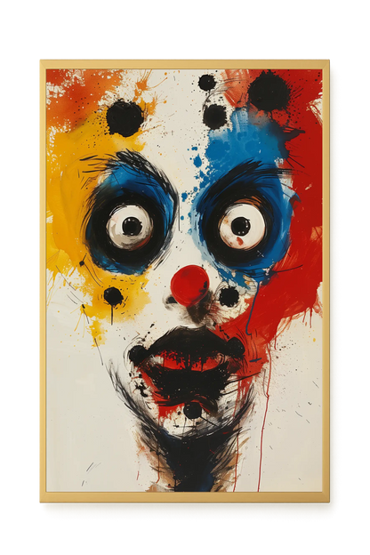 Expressive Abstract Face Canvas Print