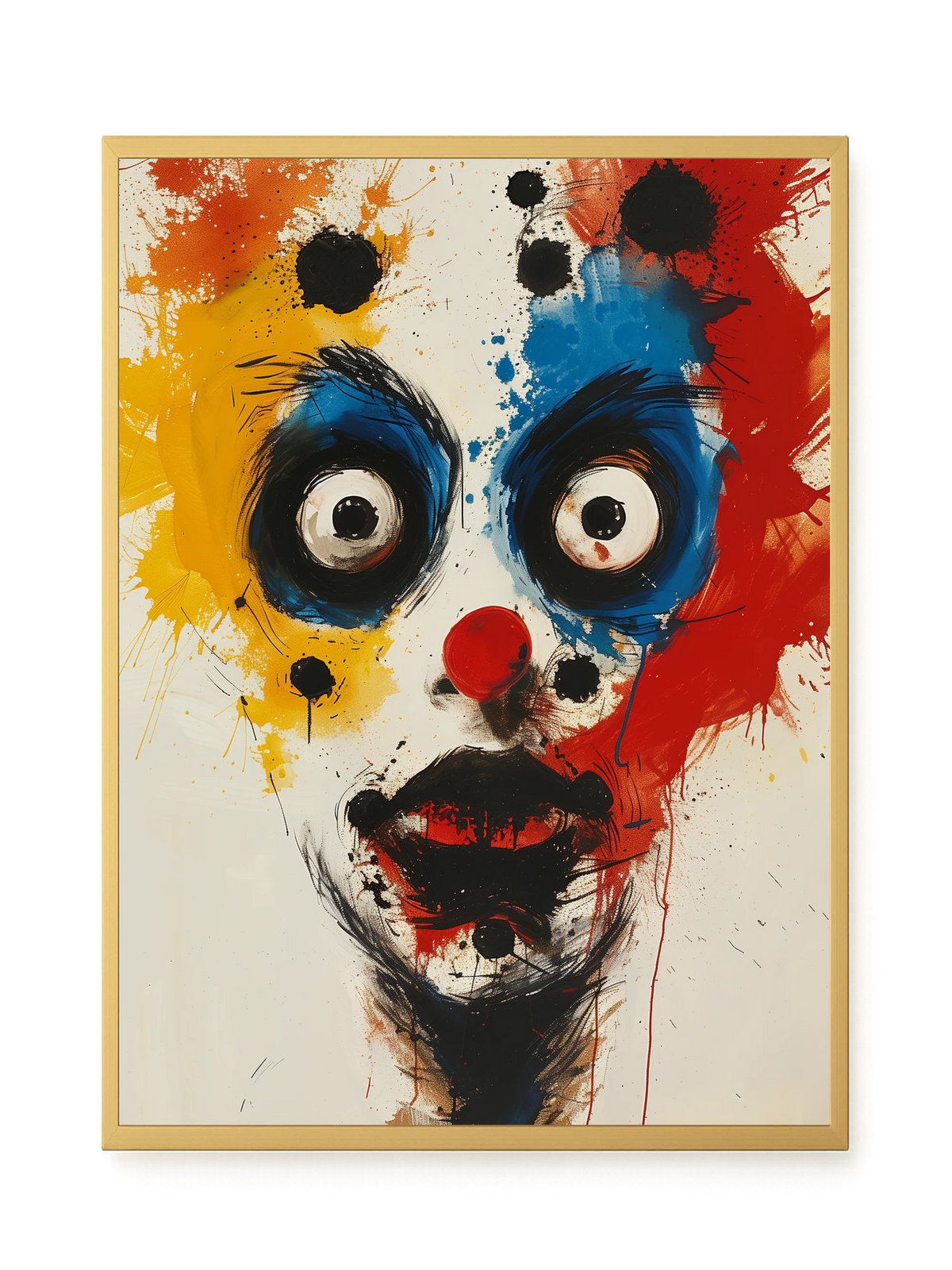 Expressive Abstract Face Canvas Print