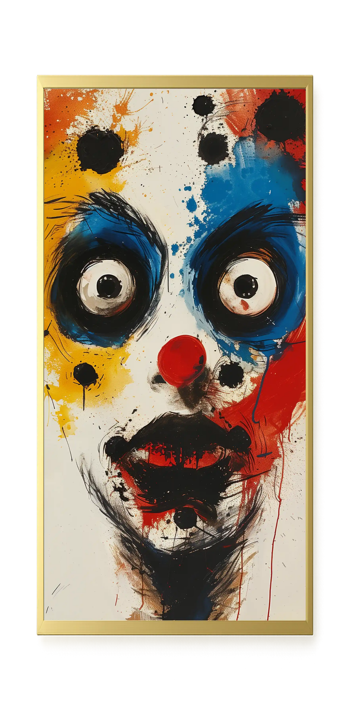 Expressive Abstract Face Canvas Print