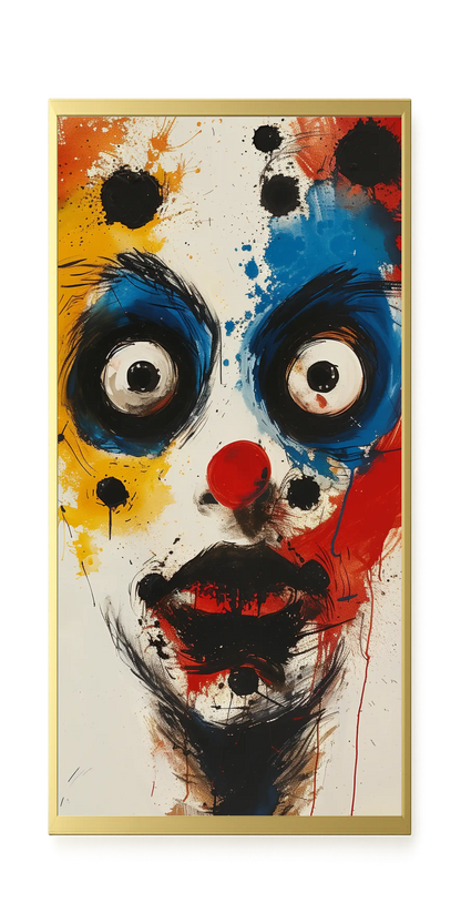 Expressive Abstract Face Canvas Print