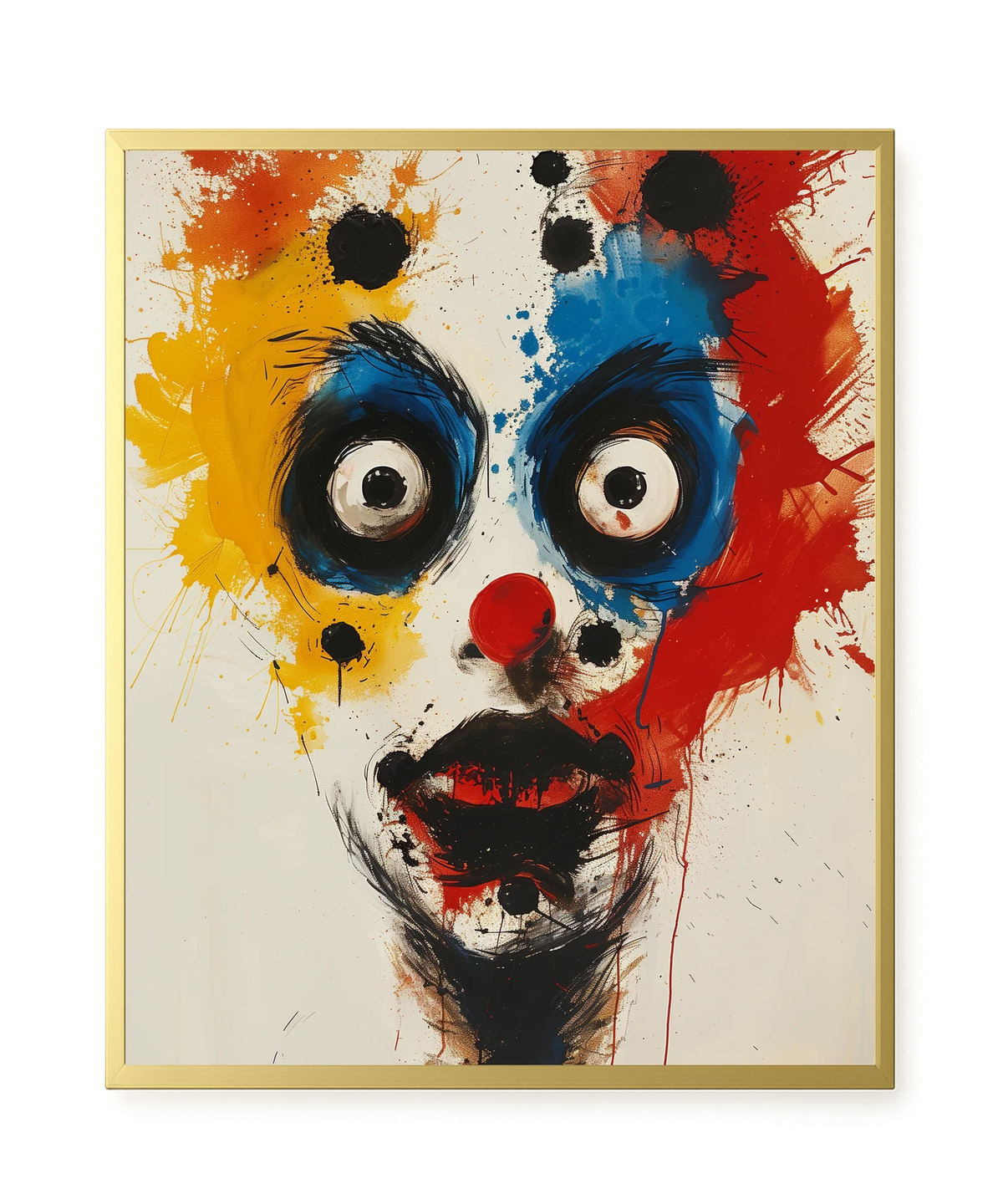 Expressive Abstract Face Canvas Print