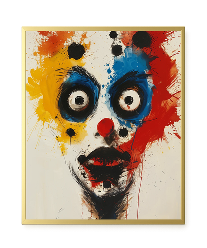 Expressive Abstract Face Canvas Print