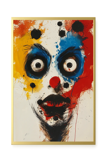 Expressive Abstract Face Canvas Print