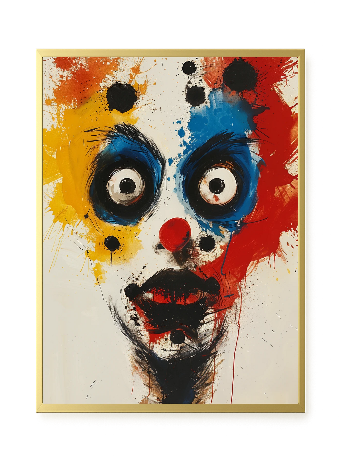 Expressive Abstract Face Canvas Print