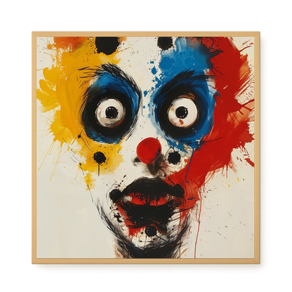 Expressive Abstract Face Canvas Print
