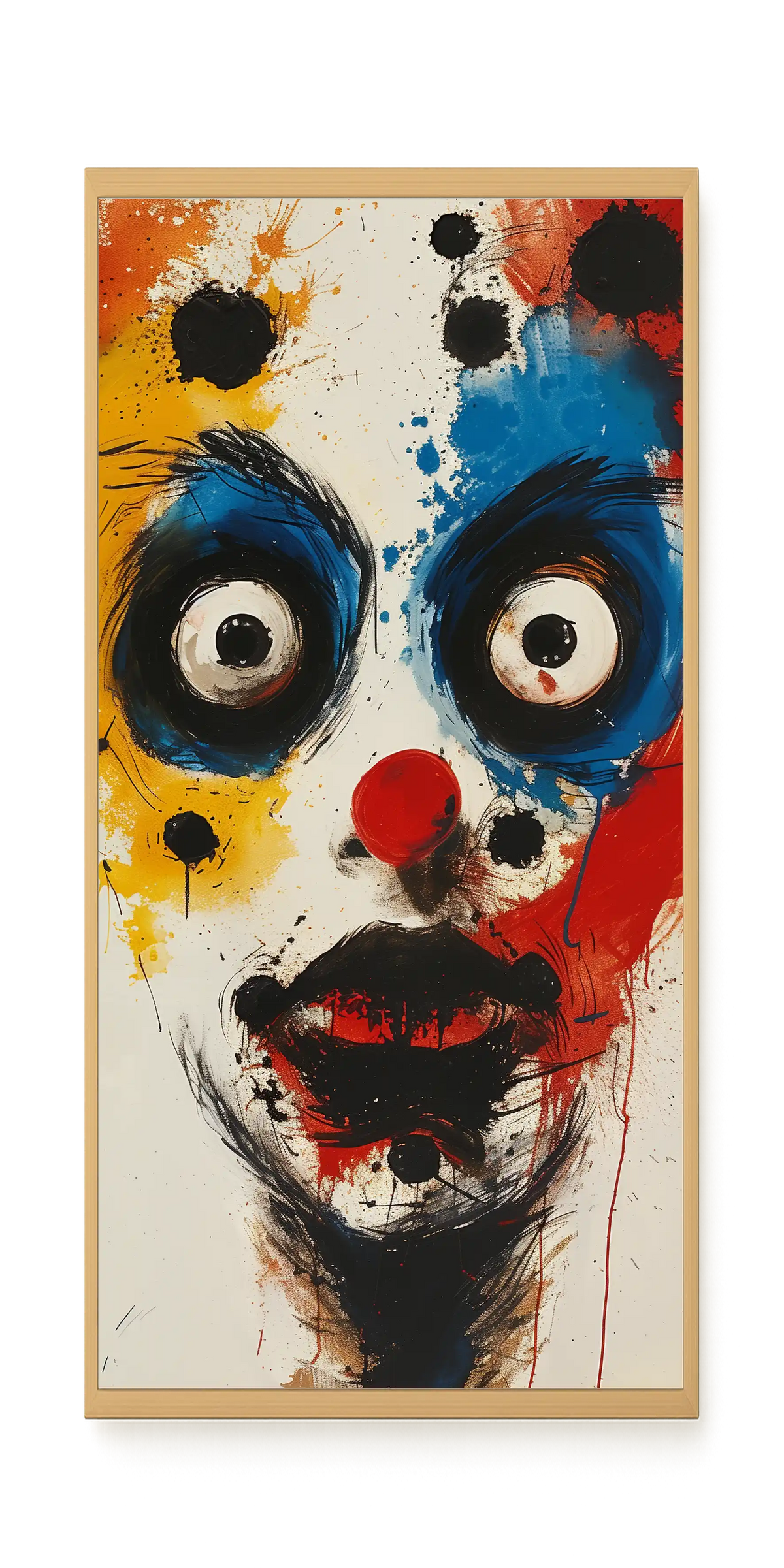 Expressive Abstract Face Canvas Print