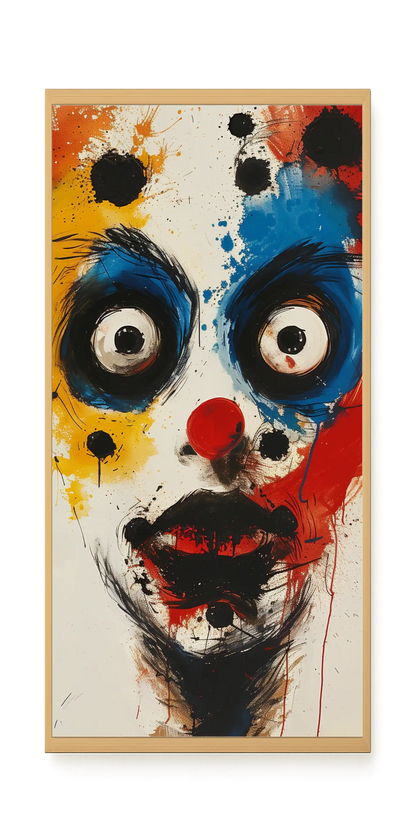 Expressive Abstract Face Canvas Print