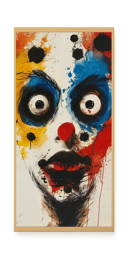Expressive Abstract Face Canvas Print