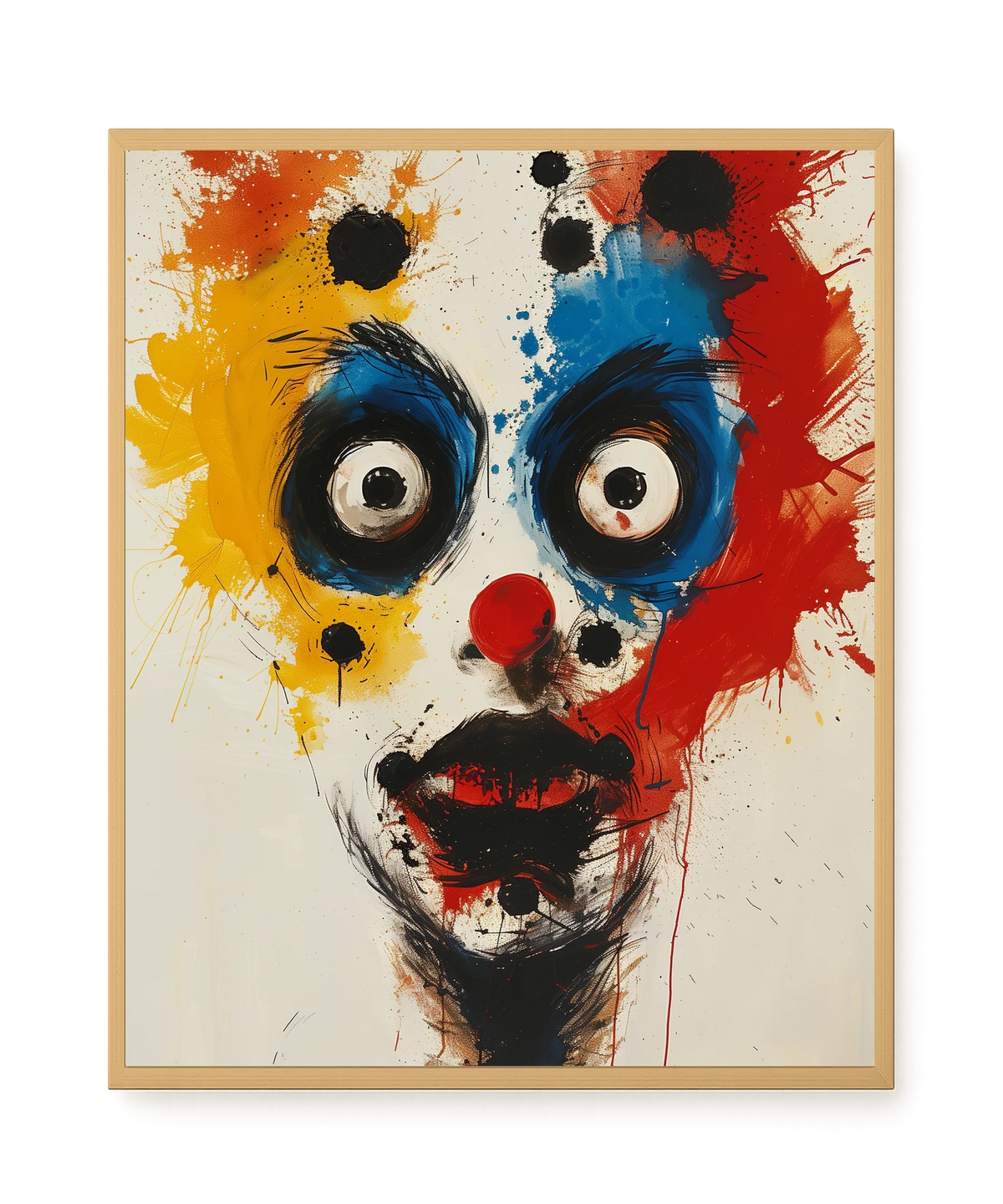 Expressive Abstract Face Canvas Print