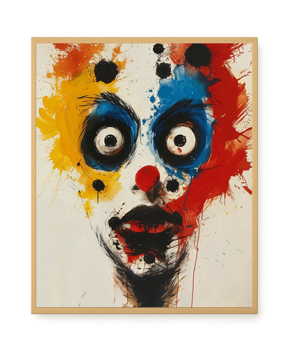Expressive Abstract Face Canvas Print